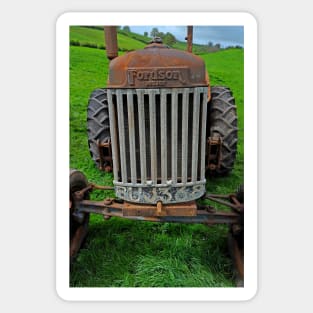 Rusty vintage Fordson Major tractor Sticker